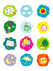 Student daily life illustration