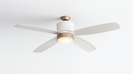 Ceiling fan isolated on white backgroundrealistic, business, seriously, mood and tone