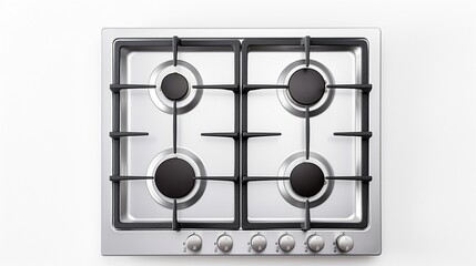 Gas stove isolated on white backgroundrealistic, business, seriously, mood and tone