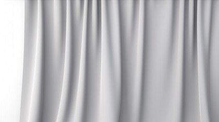 Grey blackout curtains isolated on white backgroundrealistic, business, seriously, mood and tone