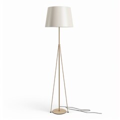 Simple floor lamp isolated on white backgroundrealistic, business, seriously, mood and tone - obrazy, fototapety, plakaty