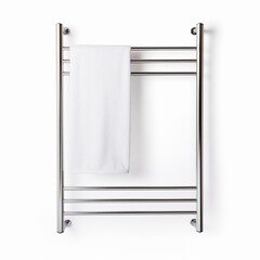 Towel rail isolated on white backgroundrealistic, business, seriously, mood and tone