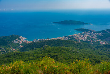 Panorama view of Becici in Montenegro