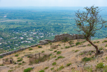 Summer view of the Manavi Fortress in Georgia