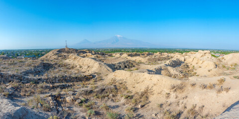 Ruins of ancient Dvin in Armenia