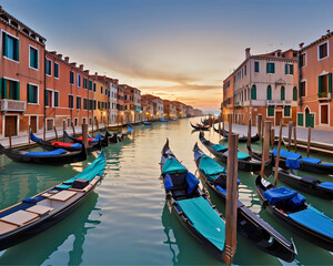 Venice Canal Daytime Scenic View