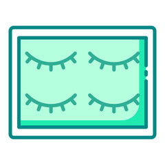 Eyelashes pack cosmetic icon