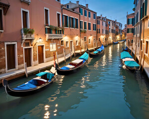 Venice Canal Daytime Scenic View