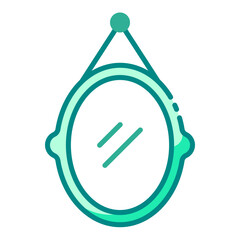 Mirror decoration icon