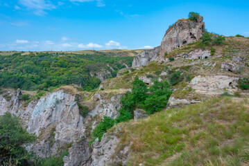 Old Khndzoresk abandoned cave town in Armenia