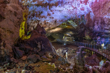 View of the Prometheus cave near Kutaisi, Georgia