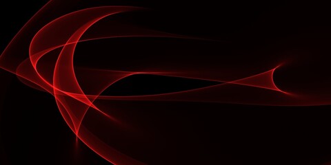 red background, abstract red curve wave light on black design modern luxury futuristic background