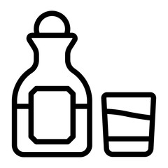 Tequila bottle icon