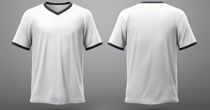 blank jersey Mockup on wooden hanger. AI Generative