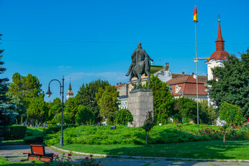 The Statue of Avram Iancu in Romanian town Targu Mures