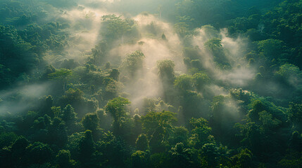 Fototapeta premium sun rays in the forest