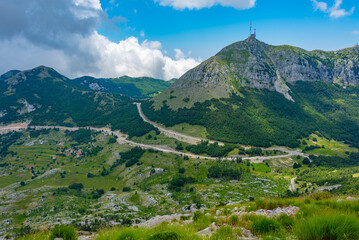 Mount Lovcen at Lovcen national park in Montenegro