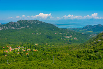 Panorama view of Skadar lake in Montenegro