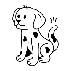 Here’s a doodle icon of an adorable pet 
