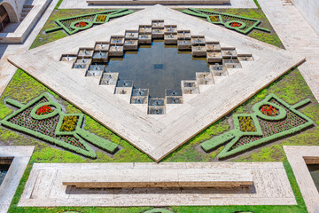 Yerevan cascade viewed during a sunny day in Armenia