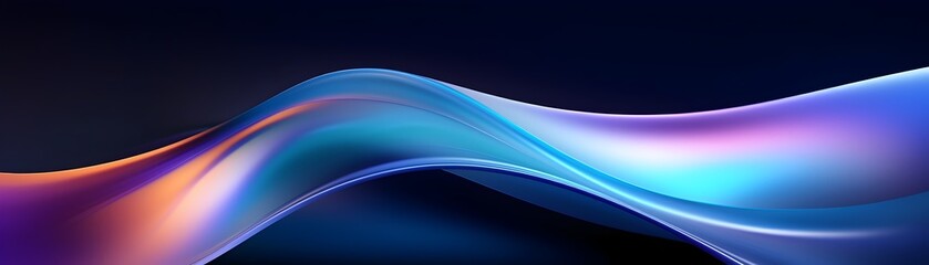 Luminous Serenity - Vibrant Vertical Wave Abstract Design for Futuristic Wallpaper or Digital Art Background