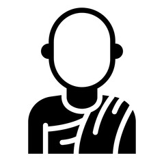 Monk buddhist icon
