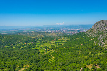 Panorama view of Podgorica capital of Montenegro