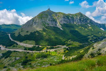 Mount Lovcen at Lovcen national park in Montenegro
