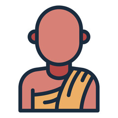 Monk buddhist icon