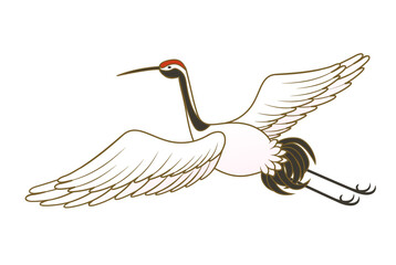 Fototapeta premium Auspicious crane symbol