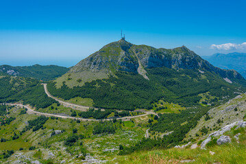 Mount Lovcen at Lovcen national park in Montenegro