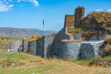 Summer day at Lori castle in Armenia