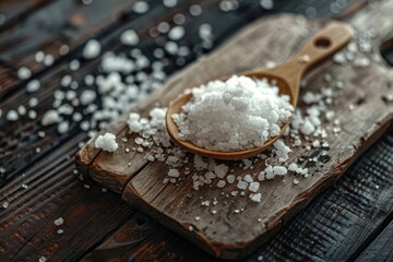 Salt is on the table for food