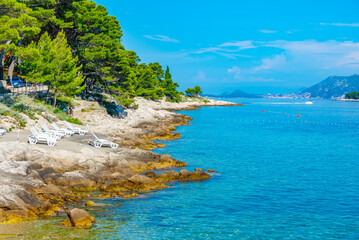 Seaside promenade at Croatian town Cavtat
