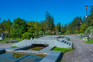 Fountain at tskaltubo park in Georgia