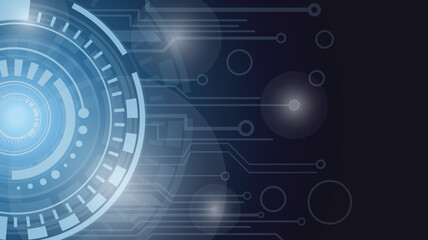 Obraz premium Abstract Blue Tone Technology Theme Background Vector Illustration