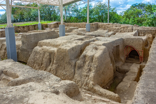 The ruins of the ancient city Gabala in Azerbaijan