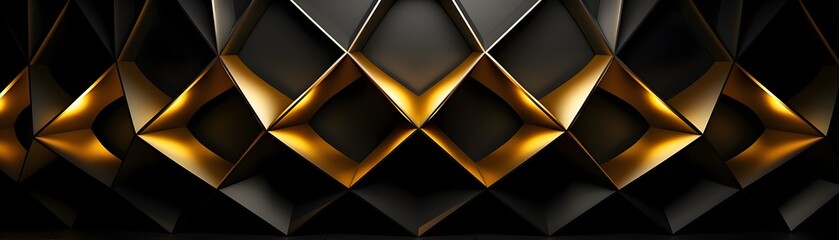 Captivating Concrete Geometric Interplay:A Visually Striking Architectural Composition of Dimensional Patterns and Metallic Accents