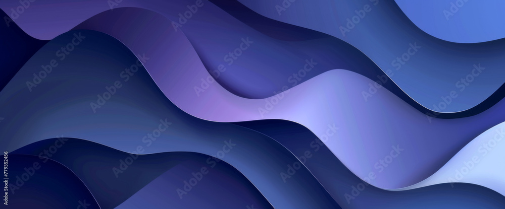 Poster abstract blue background with curved lines vector presentation design, simple shapes, light and shad