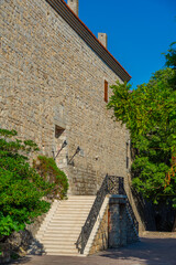 Courtyard of the Budva citadel in Montenegro