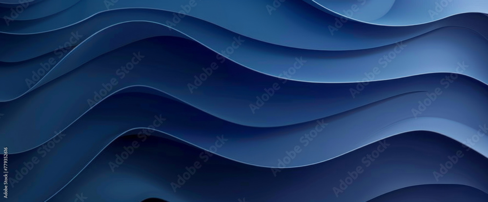 Poster abstract blue background with curved lines vector presentation design, simple shapes, light and shad