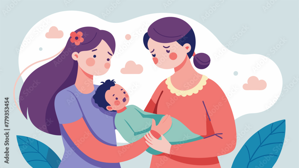 Poster a nurturing parent responds to their babys cries creating a sense of safety and predictability and l