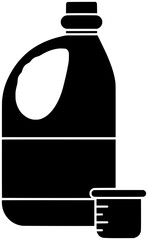 detergent illustration clean silhouette laundry logo wash icon black powder clothes housework soap clothing cleaner hygiene blue washer hand shape washing machine household for vector graphic