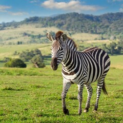 zebra in the grass