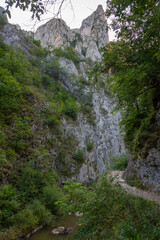 Obraz premium Summer morning at Turda gorge in Romania