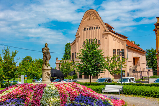 Mansion at European Avenue in Croatian town Osijek
