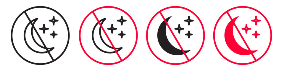 Tranquil Night Sky Icon Signaling Serene Sleep Environments