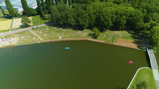 Water Park Lewityn Pabianice Aerial View Poland