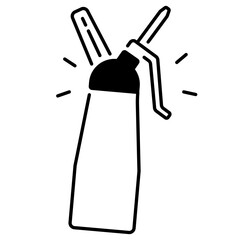 Whipped Cream Bottle Icon