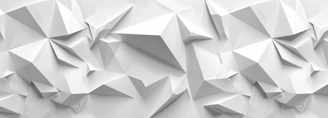 Abstract white geometric background with light and shadow effects, perfect for technology or corporate design presentations